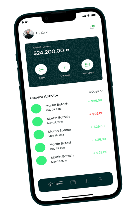phone showing features