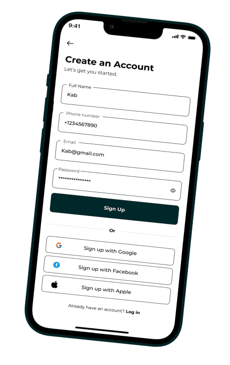 phone showing features